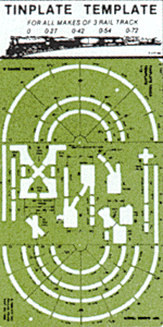 Track Template Kit -- O Tinplate