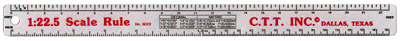 Scale Ruler -- 1:22.5 (G) Scale