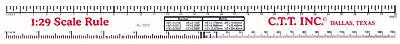 Scale Ruler -- 1:29 (G) Scale