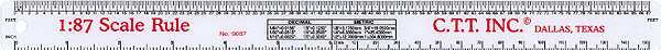 Scale Ruler -- 1:87 (HO) Scale