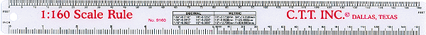 Scale Ruler -- 1:160 (N) Scale