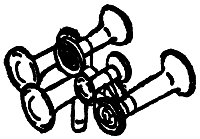 Nathan Air Horns -- M5, Brass