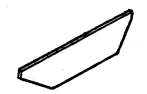 Diesel Parts -- Sun Visor (Styrene) pkg(4)
