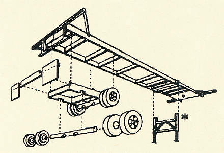 40' Container Chassis -- Gray