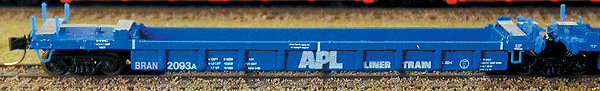 Five-Unit Container Cars -- BRAN Pacer Stacktrain (Ex APL)