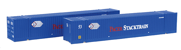 53' Corrugated Container 2-Pack -- Pacer Stack Train