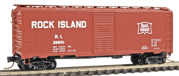 AAR 1944 40' Boxcar - Single Car -- Rock Island (w/billboard lettering)