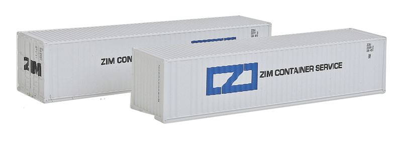 40' Dual Logo Panel Container 2-Pack -- ZIM