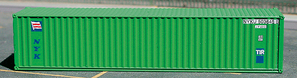 40' Wrinkle-Side Container 2-Pack -- NYK (green)