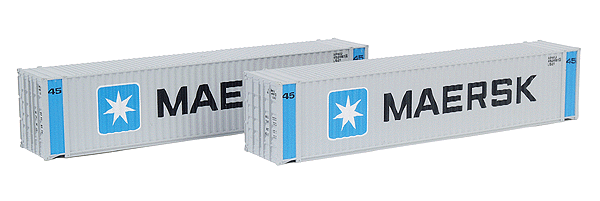 45' Wrinkle-Side Container 2-Pack -- Maersk