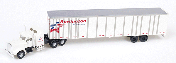 American Highways Tractor-Trailer w/Standard Cab & 53' Platewall Trailer -- Burlington Motor Carriers #1