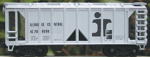 Split Rail Covered Hopper -- Illinois Central
