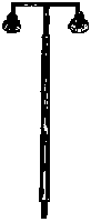 Yard light pole 4/