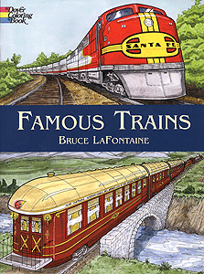 Book -- Famous Trains Coloring Book