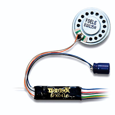 Sound-Only Decoder -- 4-Function, Wired, 31 x 10.8 x 5.3mm