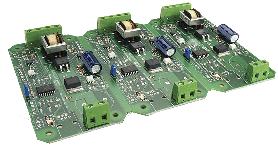 DCC Solid-State Power District Circuit Breaker -- 3-Block, 20 Amps, 9 to 28 Volts (AC)