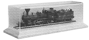 Train Display Case -- Light Oak - 16-1/2" 41.9cm