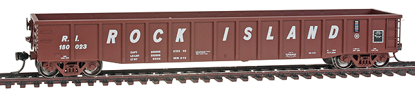Thrall 2244 15-Panel Gondola w/Heavy Top Chord - Ready to Run -- Rock Island #180023 (Boxcar Red, Slanted Billboard lettering)