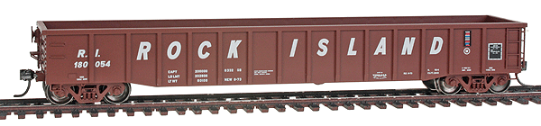 Thrall 2244 15-Panel Gondola w/Heavy Top Chord - Ready to Run -- Rock Island #180054 (Boxcar Red, Slanted Billboard lettering)