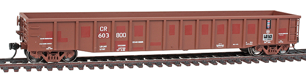 Thrall 2244 15-Panel Gondola w/Heavy Top Chord - Ready to Run -- Conrail #603800 (Ex-Rock Island, Boxcar Red, Stenciled Lettering)