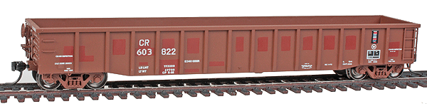 Thrall 2244 15-Panel Gondola w/Heavy Top Chord - Ready to Run -- Conrail #603822 (Ex-Rock Island, Boxcar Red, Stenciled Lettering)