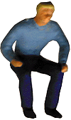 Pedestrian -- Seated Man