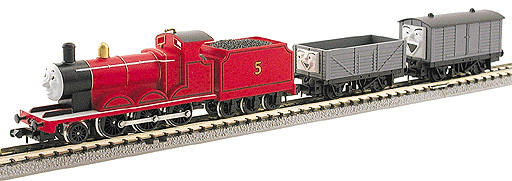 Thomas The Tank Engine & Friends - Electric Train Sets -- Includes: James Locomotive, Troublesome Truck & Goods Wagon