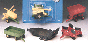 Farm Country Farm Machinery Assortment -- Implements (3 each of 8 Types) assorted New Holland, Deere & generic