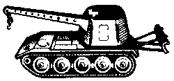 Military - United States - Post-1945 Armored Vehicle -- Armored Recovery Vehicle w/Crane