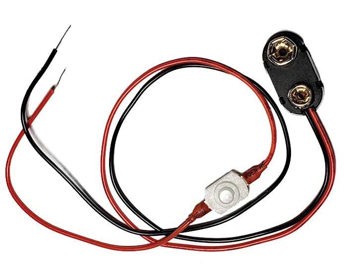 Battery Snap with Switch -- pkg(5)