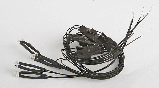 Light - Universal Flashing LED 5/64" 1.8mm 7-19 Volt AC, DC, DCC 5-Pack -- Orange