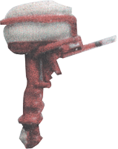 Outboard Motor w/Cover & Handle