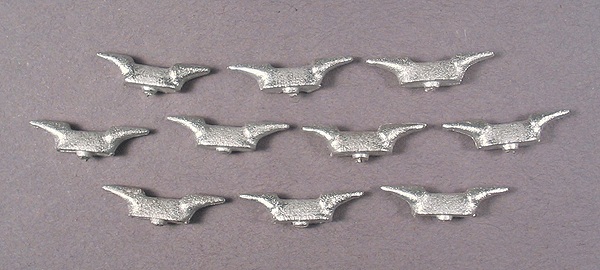 Small Cleats approx. 45" Long (Unpainted Metal Casting pkg(10)