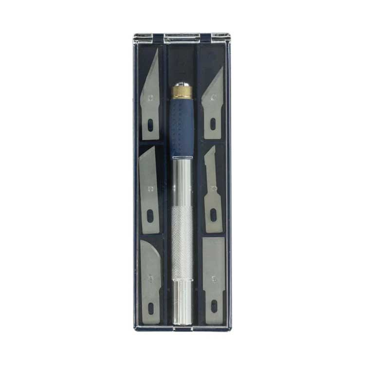 #2 Soft Grip Knife Set -- Knife and 1 Each #2, #18, #19 ,#22, #24, #68, #15 Saw & #27 Saw Blades, Case