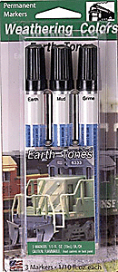 Paint Marker Set pkg(3) -- Soils - Earth, Mud & Grime