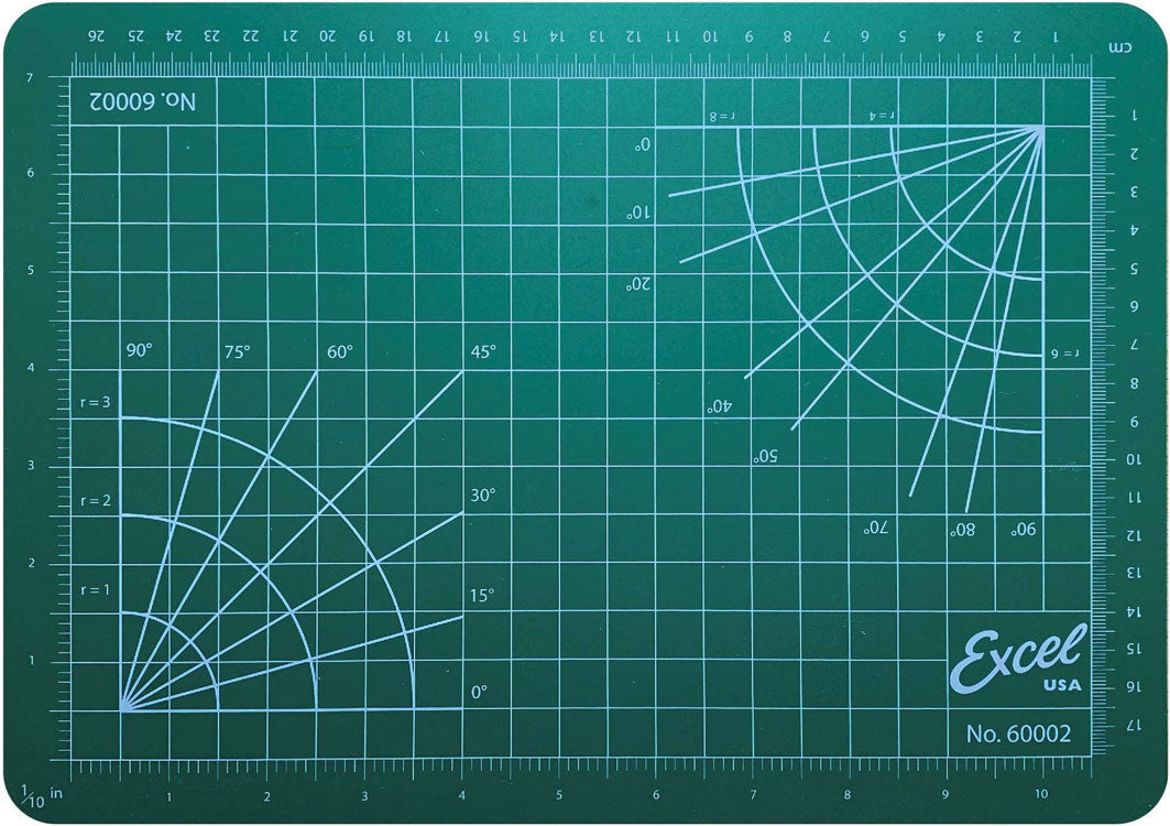 Self-Healing Cutting Mat - Green -- 8-1/2 x 12 x 1/8" 21.6 x 30.5 x 0.3cm