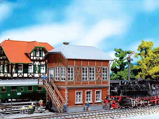 Brick Signal Tower -- 5-1/4 x 3-1/4 x 4-3/4" 13 x 8 x 12cm