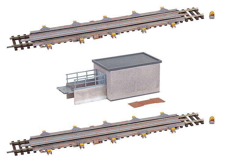 Freight Car Yard Retarders with Operator's Shanty -- Laser-Cut Kit - Retarders: 8-1/2 x 2 x 1/4" 21.5 x 5 x .6cm-2