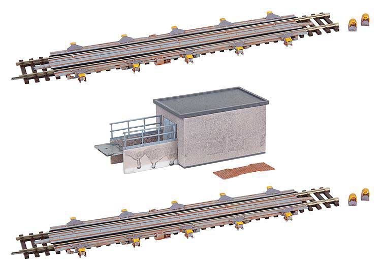 Freight Car Yard Retarders with Operator's Shanty -- Laser-Cut Kit - Retarders: 8-1/2 x 2 x 1/4" 21.5 x 5 x .6cm-3