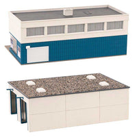 Bus Maintenance Facility -- Kit - Office: 8-1/2 x 5-3/8 x 3-1/2" 21.6 x 13.6 x 8.9cm, Garage: 8-3/8 x 5