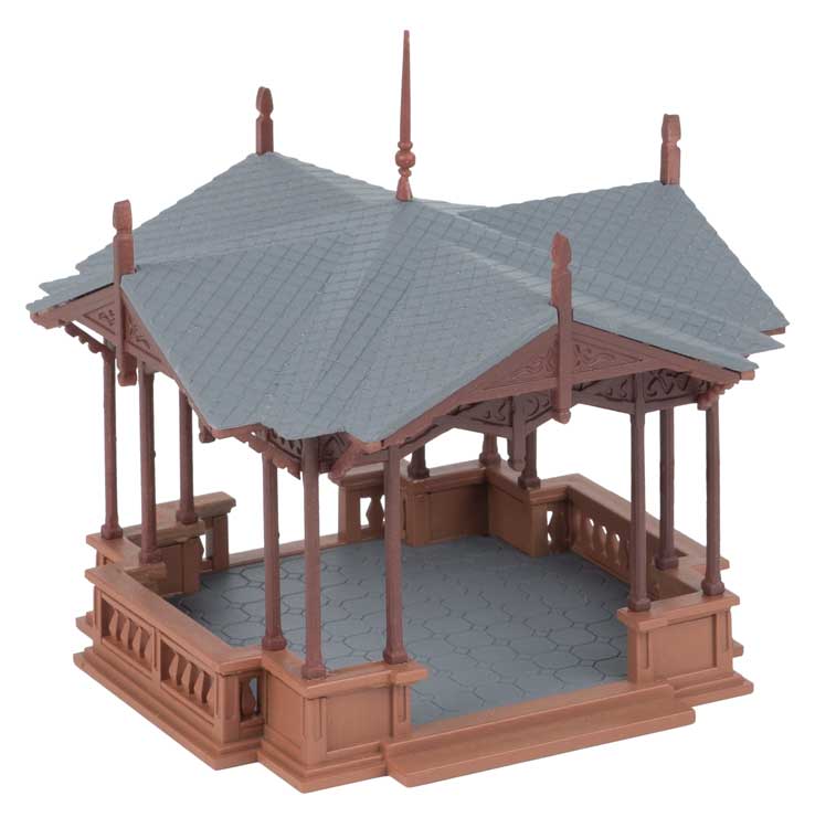 Music Pavilion Bandstand -- Kit - 3-5/16 x 3-5/16 x 2-7/8" 8.4 x 8.4 x 7.3cm-3