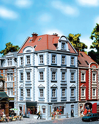 Goethestrasse 63 Corner Town House - Kit -- 4-7/8 x 4-1/2 x 8-5/8" 12.2 x 11.2 x 21.7cm