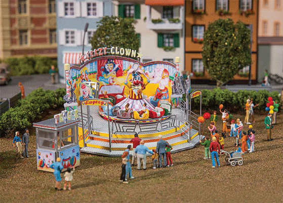 Fahrgeschaft Crazy Clown Carnival Ride -- Motorized Kit - Ride: 4-1/16 x 3-3/4 x 2-1/2" 10.5 x 9.6 x 6.3cm-1