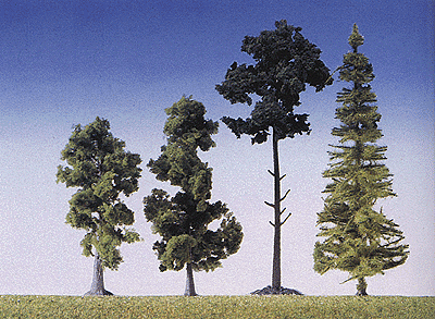 Mixed Forest Trees -- 3-5/8 - 6" 9-15cm Tall