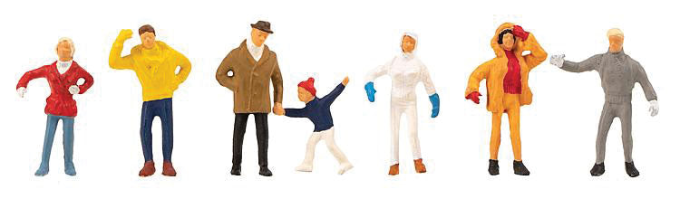 Visitors to a Christmas Fair pkg(7)