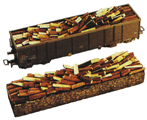 Freight Car Loads -- Wood Pieces