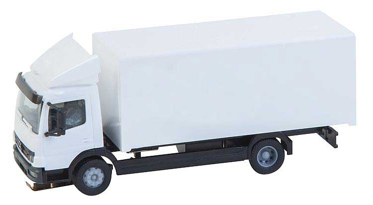 Mercedes-Benz Atego Delivery Truck - Assembled - Car System -- Painted, Unlettered (white, Truck Body by Herpa)