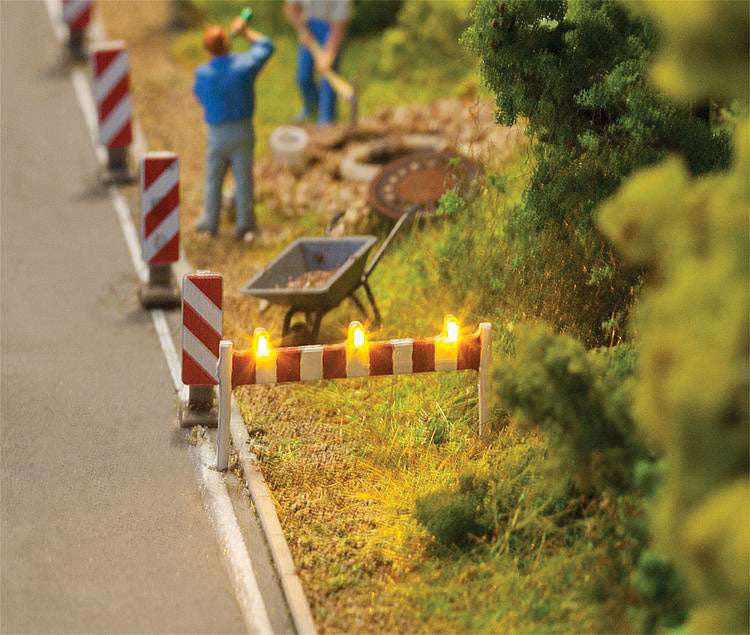 Traffic Barricade w/LED Warning Lights - Car System -- pkg(2)