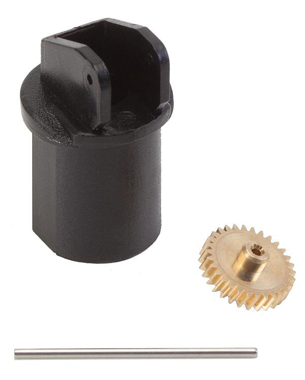 Motor Bracket, 15/16" 24mm Axle & Gear - Car System -- Fits 3/8" 10mm Diameter Motor, Module 0.3 Z30