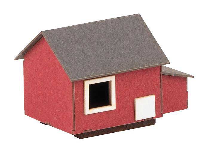 Laser-Cut Kit -- Hen House - 1-5/16 x 1-3/16 x 7/8" 3.4 x 3 x 2.3cm-3